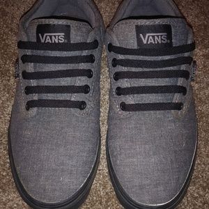 Vans shoes mens 9.5 grey w/ black sole